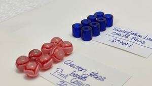 Cuentas de Cristal Facetadas Hechas a Medida, Cuentas Espaciadoras Africanas de Cristal Rosa Chevron para la Fabricación de Joyas, Pulseras y Collares DIY - Product Image 3