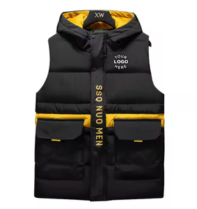 Custom Men's Outdoor Sleeveless Fleece <b>Vest</b> & Waistcoat Reversible Hip Hop Style Warm for Winter Fishing and Breathable - Product Image 1