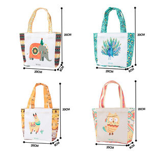 Custom Logo Rpet Canvas Handbag Luxury Ladies Grocery <b>Shopping</b> Bag With <b>Small</b> New Arrivals Reusable - Product Image 5