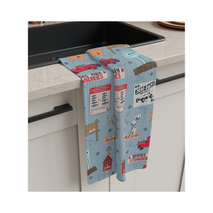 Classique 100% coton Eco certifié poules assises brodées 550GSM Ultra absorbant Anti-rides serviette de cuisine de qualité supérieure - Product Image 2