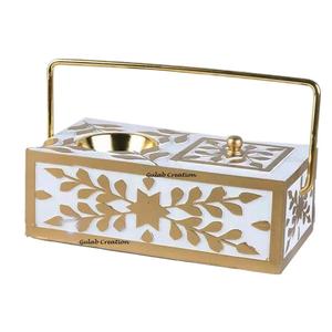 Ensemble de luxe Mubkhar en bois et résine avec boîte de rangement Brûleur Bakhoor élégant pour la maison, le bureau, le Ramadan et les cadeaux islamiques - Product Image 2