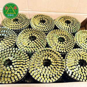 สกรูแบบเกลียวลวดเหล็ก15องศาก้านเคลือบสีเหลืองสำหรับการผลิตพาเลท - Product Image 4