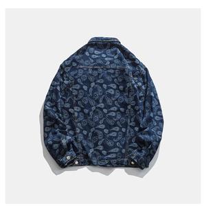 Nouveau design de manteaux en jean pour hommes veste en jean avec poche boutonnée vêtements d'extérieur de marque pour automne hiver veste en jean pour hommes - Product Image 5