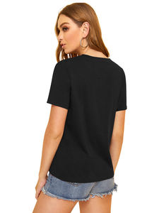 Las últimas señoras negras elegantes de moda occidental Tops hechos de poliéster para adultos mujeres Niñas Ropa India pakistaní - Product Image 3