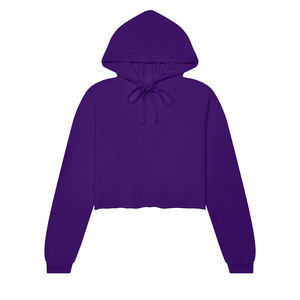 Sudadera corta para mujer con logotipo personalizado, sudadera corta de forro polar premium, nuevo diseño, proveedor mayorista - Product Image 2
