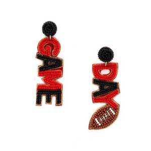 Pendientes de ratán de concha de perla de bambú con flor de semilla ecológica hechos a mano, joyería para oreja de gota para mujer, bordado trenzado de moda - Product Image 4