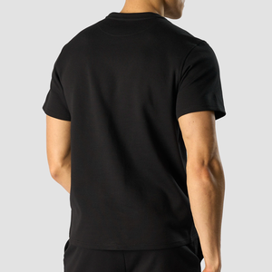 เสื้อยืดยิมของผู้ชายแห้งเร็วและน้ำหนักเบาแขนสั้นระบายอากาศได้เข้ารูปลำลองพิมพ์ลายไซส์ใหญ่สบายๆ - Product Image 3