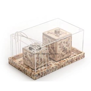 Square Shape Acrylic Cover MOP <b>Work</b> High Standard Quality <b>Home</b> Decorative <b>Table</b> Centerpiece Incense Burner and Holder - Product Image 2