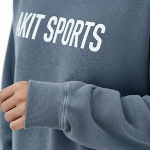 เสื้อสเวตเชิ้ตผู้หญิงทรงโอเวอร์ไซส์ ผ้าฟลีซคอตตอน 100% ระบายอากาศได้ดี ไม่เป็นขุย สำหรับฤดูหนาว ผลิตโดย High Manufacturer Street Clothing - Product Image 6