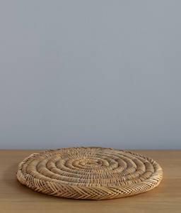 Dessous de plat en raphia naturel tissé à la main-Artisanat marocain authentique - Product Image 2