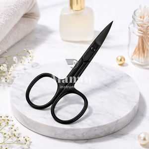 Tijeras para Cutículas de Acero Inoxidable Negro, Hoja Recta, Alta Calidad, Precisión, Herramienta de Manicura Profesional - Product Image 6