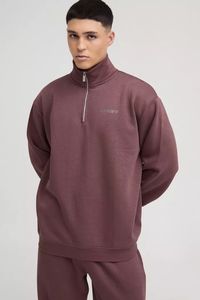 ชุดวอร์มแบบสวมศีรษะมีซิปทรงบ็อกซี่สำหรับผู้ชายชุดวอร์มใส่สบายระบายอากาศได้ดี - Product Image 3