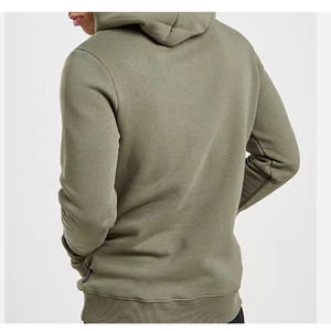 Sudadera con capucha de invierno gruesa Unisex 300 GSM Material polar personalizado marca propia ropa informal con logotipo frontal para hombres - Product Image 2