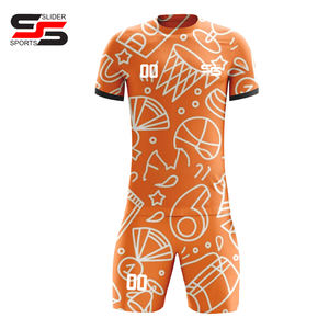 Uniformes de Fútbol de Alta Calidad, Secado Rápido, Impresión Digital, 100% Poliéster, Manga Corta, con Logotipo Personalizado - Product Image 3