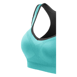 Sujetador Deportivo de Yoga para Mujer, Simple, Sólido, de Alta Sujeción, con Logotipo Frontal, Secado Rápido y Tejido Transpirable Ecológico - Product Image 6