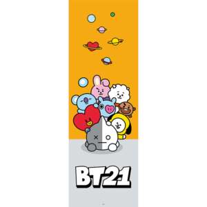 BT21 Modern Style Door <b>Poster</b> Group Made of Durable Paper for Wall Usage - Product Image 1