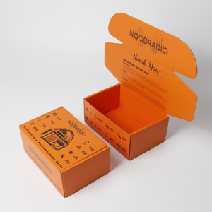 <span class=keywords><strong>Naranjas</strong></span> Impresión de doble cara envío caja de correo de papel de cartón corrugado cajas de envío de cartón fuerte personalizadas al por mayor - Product Image 3