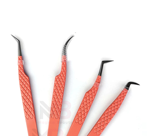 Pince à épiler de précision en acier inoxydable, légère, à prise en main confortable, emballage personnalisé, marque privée, pointe pointue, volume des cils - Product Image 3