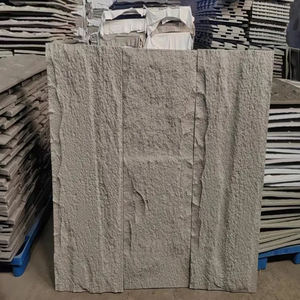 Muestra gratis PU Faux Pesos ligeros artificiales Pizarra Piedra PU Paneles de pared de ladrillo Stack Bond con buen precio - Product Image 5