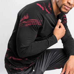 เสื้อรัชการ์ดแขนยาวพิมพ์ลายสำหรับผู้ชายเสื้อฝึกระบายอากาศปรับแต่งได้ - Product Image 6