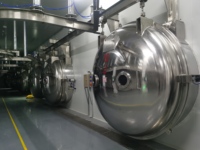 Commerciële lyofilisator vacuümvriesdroogapparatuur voor fruit, bloemen, instantkoffie, huisdierenvoer, vacuümvriesdroog productielijn