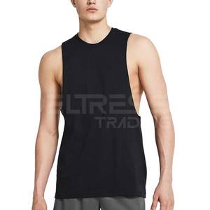 High Quality Men's <b>Muscle</b> Tank Comfort <b>Fit</b> Cotton Blend <b>Vest</b> Casual Gym Use Top Running Cotton Polyester Tank Blank Design - Product Image 1