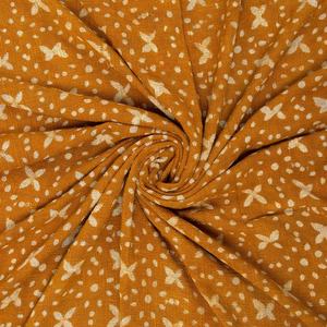 Indian Handmade 100% Cotton Block Design Blanket Boho Style <b>Yellow</b> Print Sofa Bed Throws for Home Decor Travel Use - Product Image 4