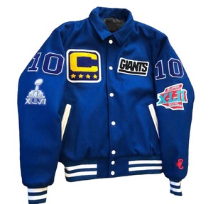 Veste universitaire pour hommes avec logo personnalisé Broderie en chenille lourde Baseball Letterman Manches en cuir boutonnées Saison hivernale - Product Image 3