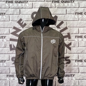 Ropa deportiva para hombre, cortavientos de nailon de calidad fina, sudadera con cremallera y bolsillo, ropa personalizada de EE. UU., Sudadera con capucha de invierno con estampado Digital directo - Product Image 2