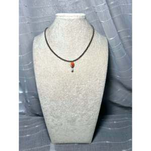 Collar de Coral con Engaste de Plata de Ley y Ostra Espinosa de George Rios - Product Image 3