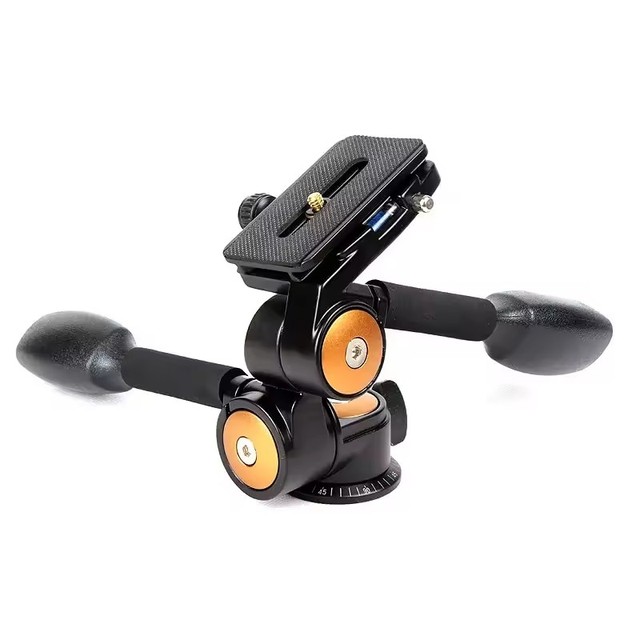 10kg Load Q80 Three Way Pan Title Panhead Tripod Damping Panorama Head Qzsd Factory Wholesale Tripod Monopod Head