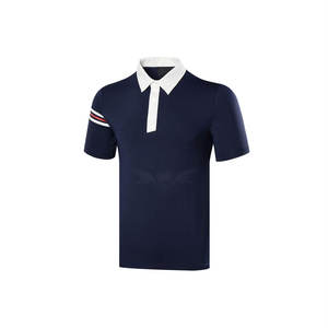 Mode d'été pour hommes décontractée pour polo à manches courtes vêtements tricotés avec motif solide - Product Image 5