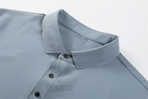 Polo en blanco de alta calidad al por mayor, camisetas polo con bordado personalizado deportivo, camisetas polo ajustadas para hombre - Product Image 3