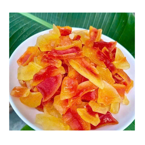 Aperitivo de papaya liofilizado de alta calidad, textura ligera, sabor natural dulce, perfecto para proyectos de supermercados y OEM - Product Image 1