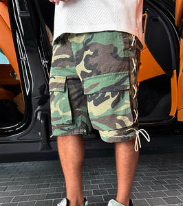 Hot Sale Custom Design 100% Cotton Screen Print Drawstring <b>Short</b> Casual Summer Vintage Lace <b>Cargo</b> <b>Shorts</b> <b>Shorts</b> for <b>Mens</b> - Product Image 4