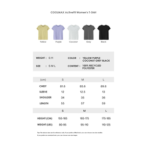 Camiseta Deportiva Ecológica COOLMAX ActiveFit para Mujer, Poliéster Reciclado, Secado Rápido, para Primavera/Verano, Deportes al Aire Libre - Product Image 6