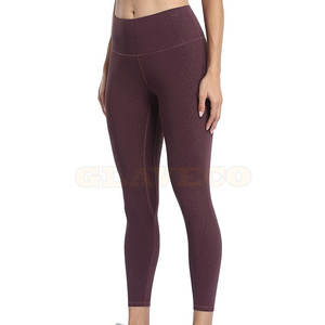 Leggings de yoga pour femmes à taille élastique de haute qualité, sans couture, légers, à séchage rapide, respirants, grande taille, couleur unie pour adultes - Product Image 2