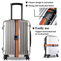 Sangle de bagage, ceinture de bagage pour valise, approuvée par la TSA, ceinture de voyage réglable, sangle de sécurité, connecteur, maintien de la valise ensemble, boucle