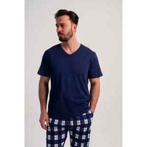 Conjunto de Pijama Corto con Cuello en V para Hombre CEPLI ERKEK P.SUPREM XXL - Azul Marino - Azul Marino - Product Image 2