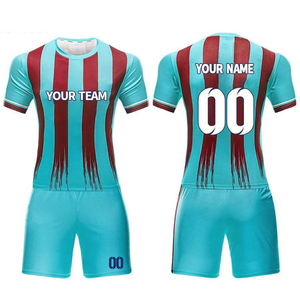 Tenues de football personnalisées OEM, nouveau style de vêtements de football avec impression de nom et de numéro du joueur, motif de sublimation, uniforme de football pour adultes - Product Image 4