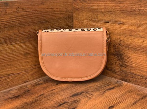 Bolso de cuero hecho a mano para mujer, bandolera de cuero genuino, con estampado de animales, correa para el hombro, bolsos de sillín, regalo para ella - Product Image 5