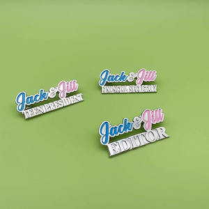 Aangepaste Emaille Revers Broche Metalen Knop Badge <span class=keywords><strong>Jack</strong></span> En Jill Van Amerika Gepersonaliseerde Logo Anime Schattige Bloem Tas Spelden - Product Image 4