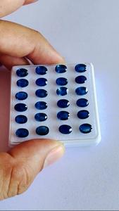 Saphir bleu certifié IGI fait à la main coupe ovale naturelle traitée thermiquement 25.92 Cts fabrication de bijoux en pierres précieuses en vrac - Product Image 2