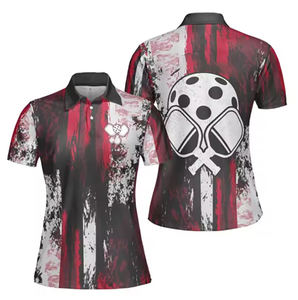 Camiseta con solapa para hombre y mujer con diseño de logotipo personalizado OEM, polo deportivo informal con estampado 3D para exteriores de verano - Product Image 1