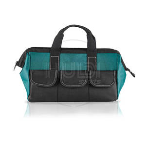 Sac à outils robuste avec base renforcée et plusieurs compartiments, sac à outils étanche avec poches zippées et poignée de transport - Product Image 1