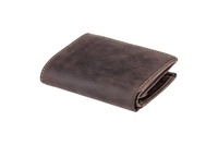 Portefeuille fin pour homme en cuir véritable RFID, personnalisé avec logo, petit format, de luxe, vente en gros LWM-0088