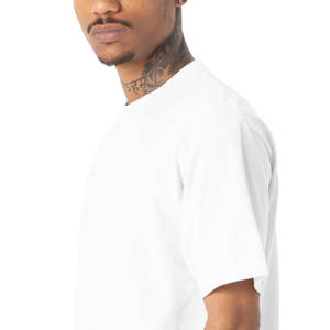 Shaka Wear Plain Wholesale Unisex Tall Heavyweight T-Shirt Hombre Estampado gráfico Cuello redondo Pure Cotton White T-Shirt - Product Image 3