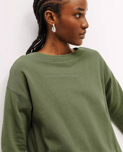 Sudadera con capucha deportiva informal para mujer Impresión personalizada 320g Algodón Invierno/Otoño/Primavera Sudadera con insignia Diseño frontal - Product Image 6