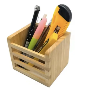 Portalápices organizador de escritorio multifuncional de gran capacidad de madera personalizado con estilo nórdico INS para papelería de oficina India - Product Image 3