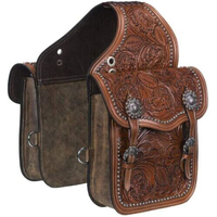 Sac de selle en cuir pour cheval western, robuste, traditionnel, pour randonnée à cheval, sacs en cuir pour chevaux